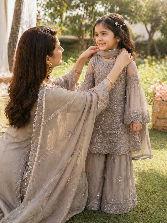 Meher in beige 4-9yrs KMO003C3