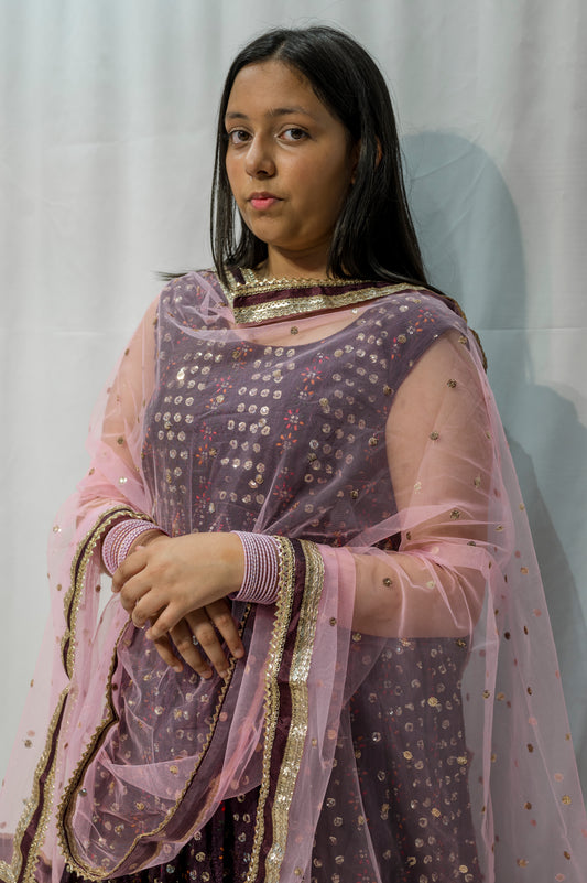 Purple Embroidered Lehenga Choli for Women – Pakistani Wedding & Mehndi Outfit kaf015c2