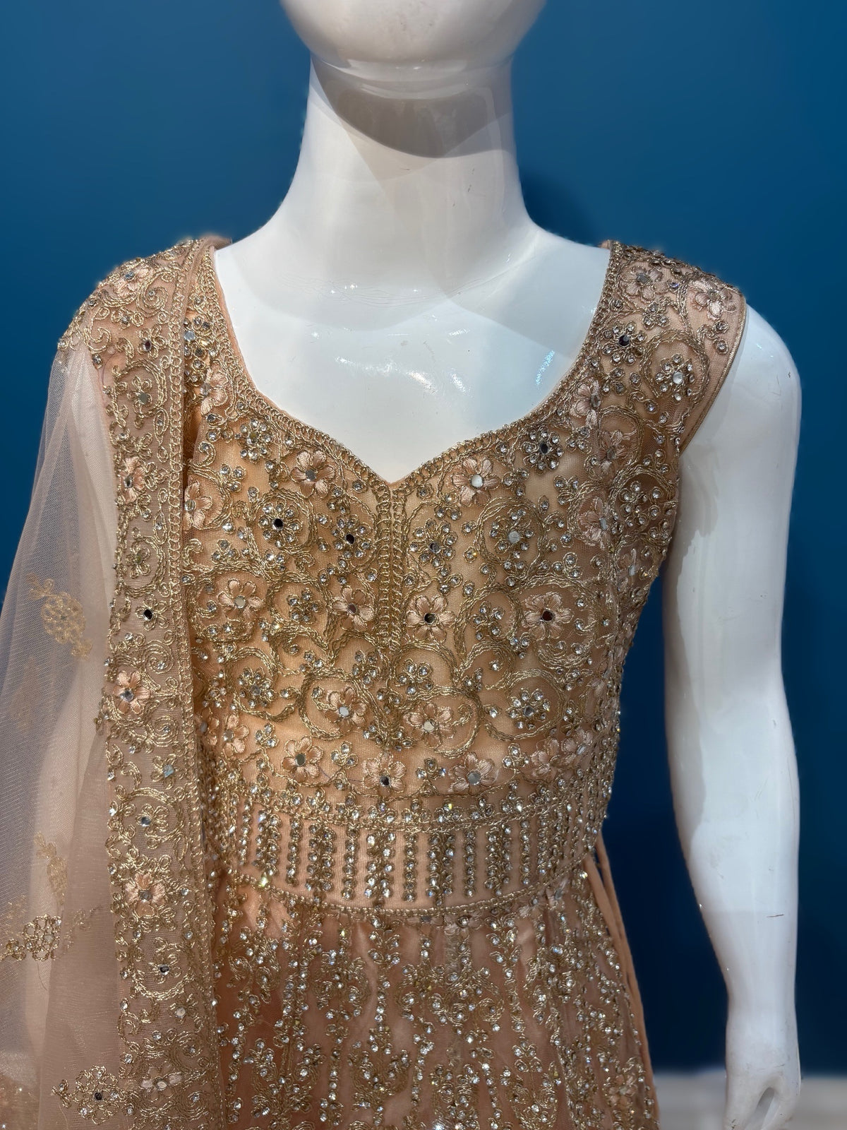 Kohinoor lehenga in beige 3-9 YRS AF010C0