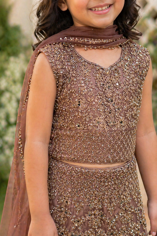 SUNEHRIPARI IN MAUVE 4-9 YRS KMO002C12