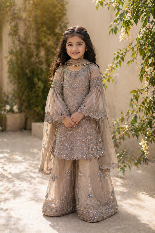 Meher in beige 4-9yrs KMO003C3