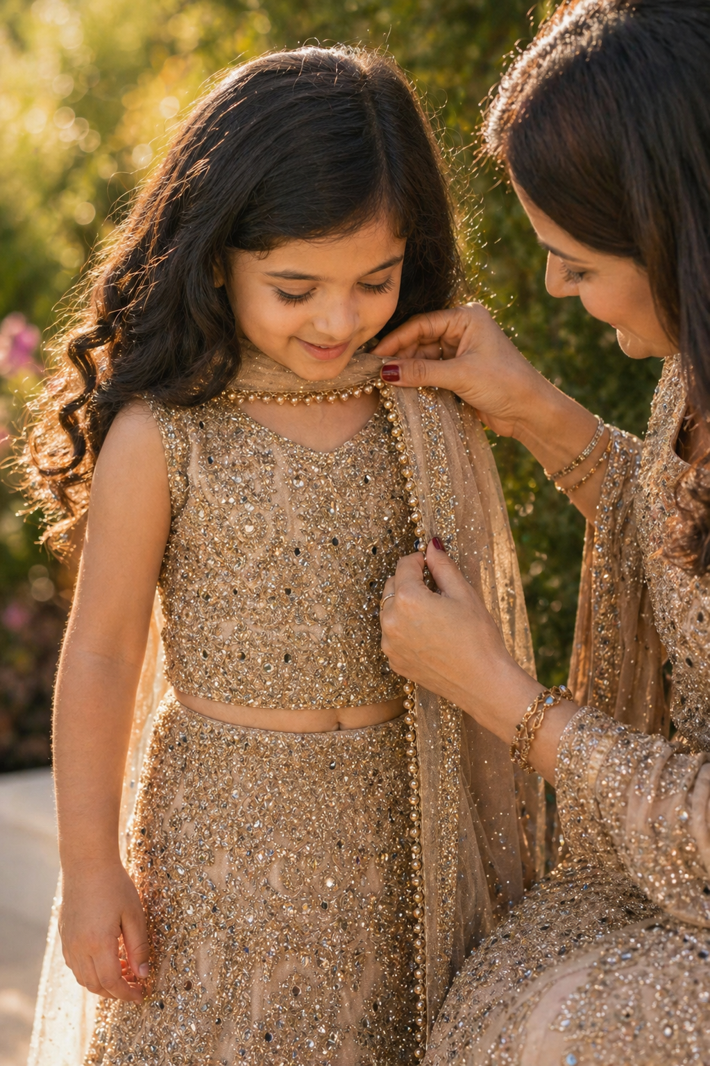 SUNEHRIPARI IN BEIGE 4-9 YRS KMO002C0