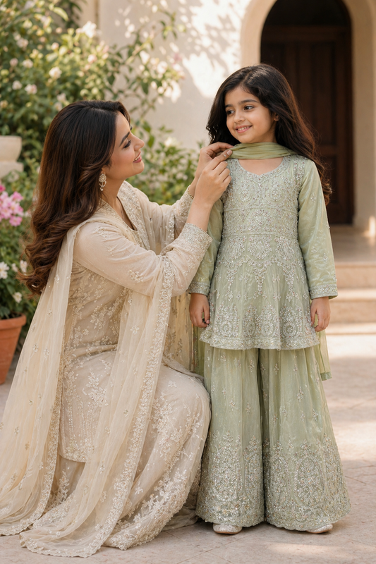 DEVANGI IN MINT 3-9YRS KME000C7