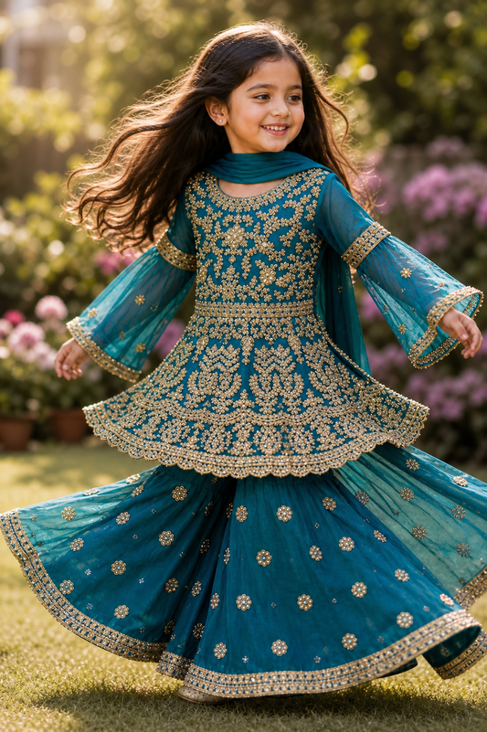 tila taj in teal 4-9 yrs kmo005c11