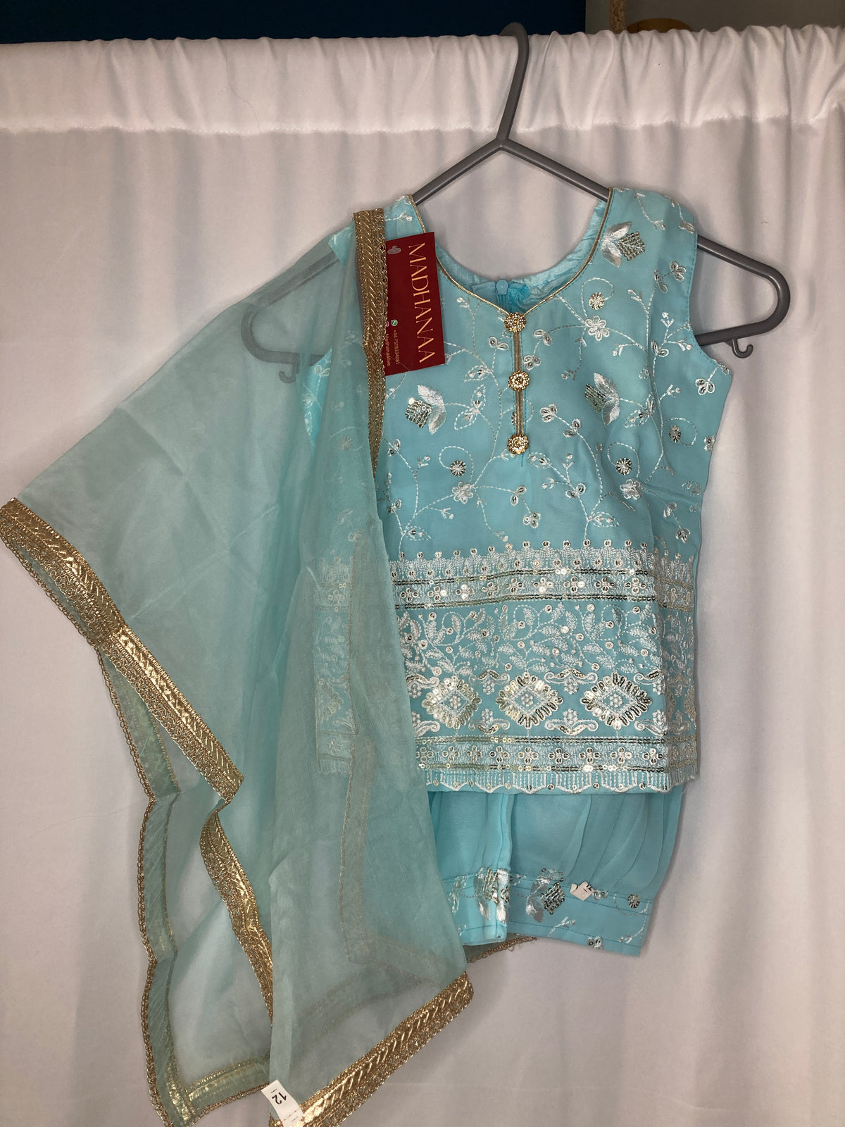 Ayzel umar in Sky blue 3month-4yr BC011C1