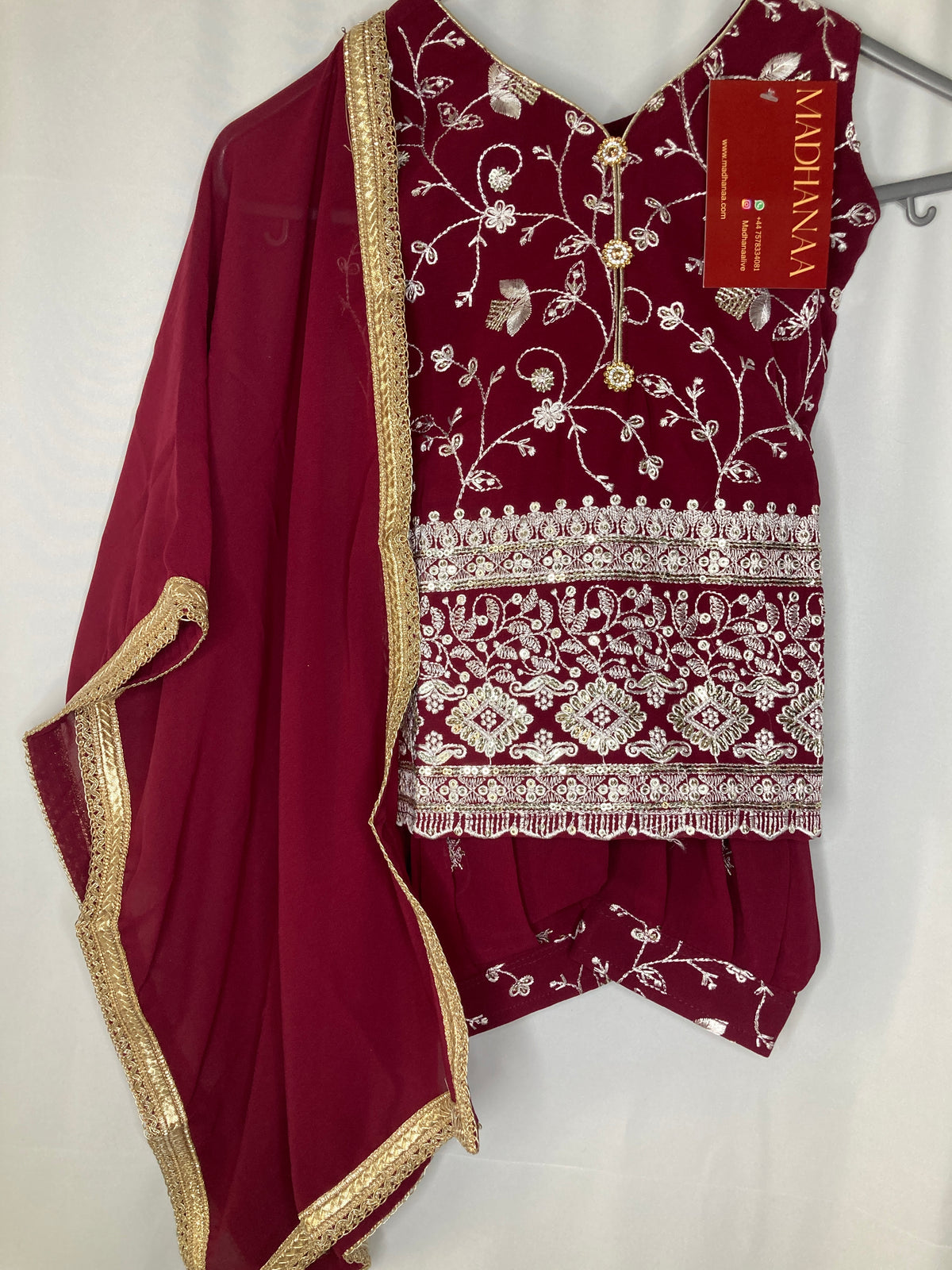 Ayzel Umar in burgundy 3month-4yrs BC011C4