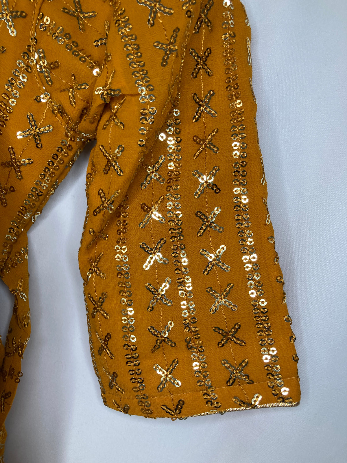 Girls mustard Gharara Suit – Kids Pakistani Eid Outfit – Traditional Party Wear for Toddlers & Girls kb013c2