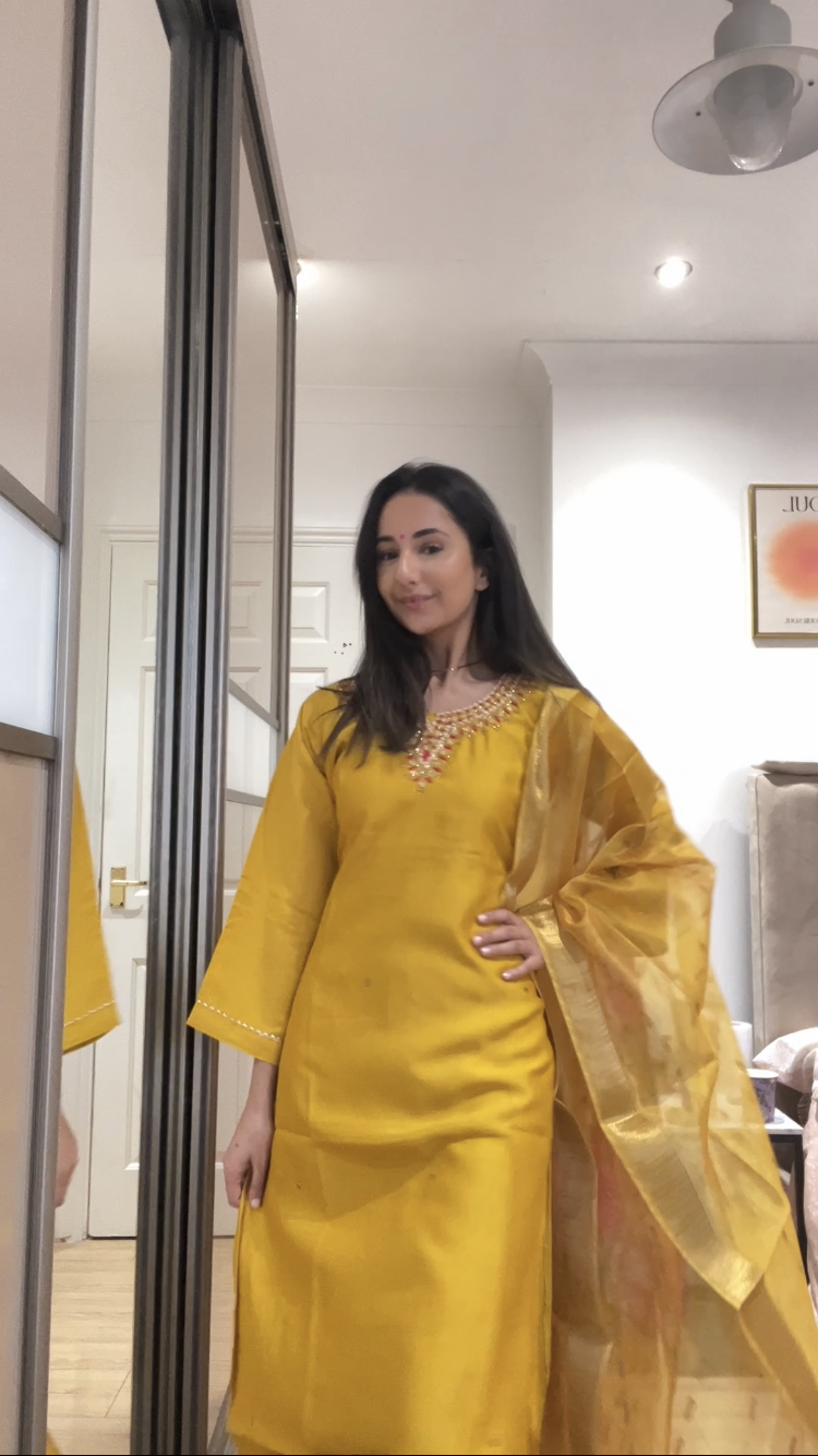 Sunehribaag in mustard dn014c1