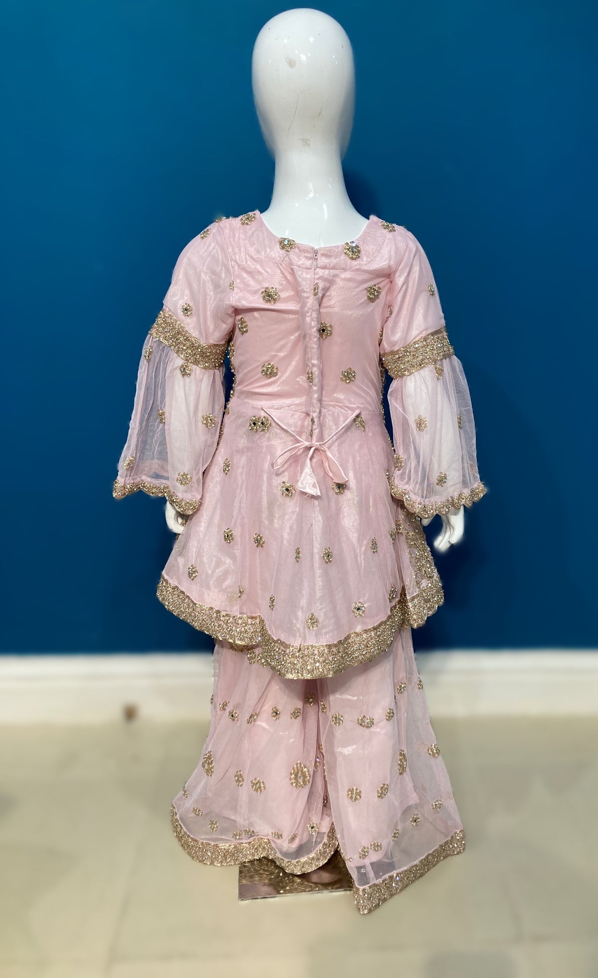 tila taj in baby pink 4-9 yrs kmo005c3