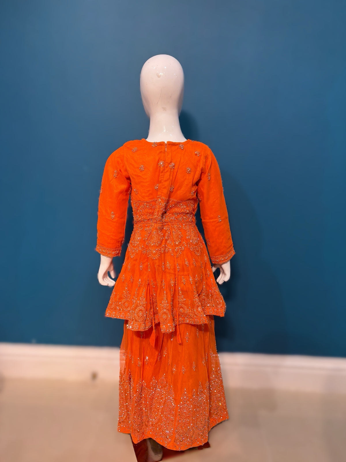 DEVANGI IN ORANGE 3-9YRS KME000C3