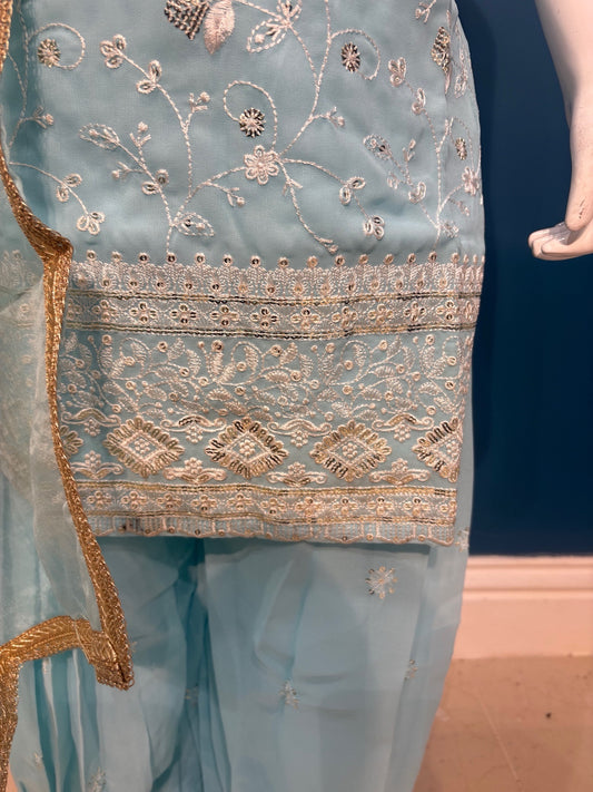 Pehnava in sky blue 4-9 YRS BC011C1