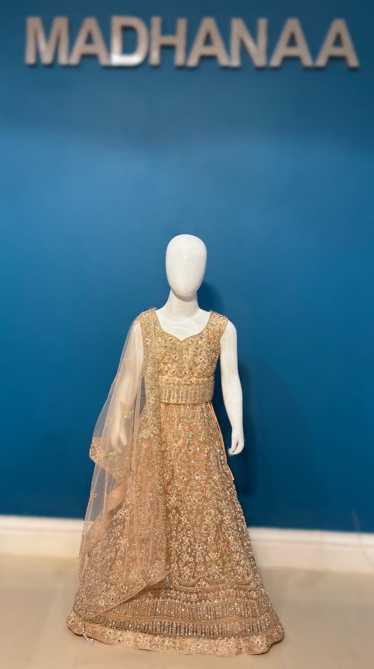 Kohinoor lehenga in beige 3-9 YRS  AF010C0