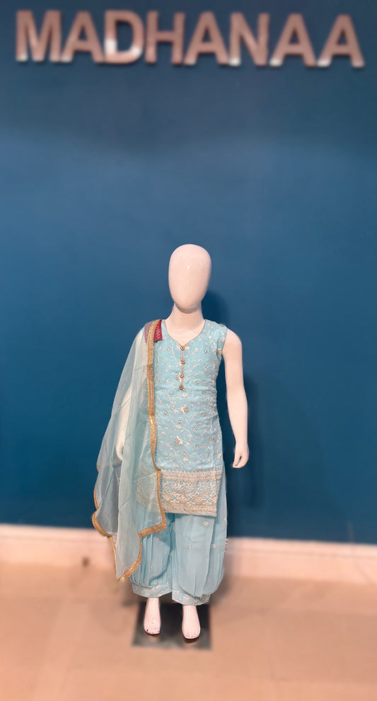 Pehnava in sky blue 4-9 YRS BC011C1