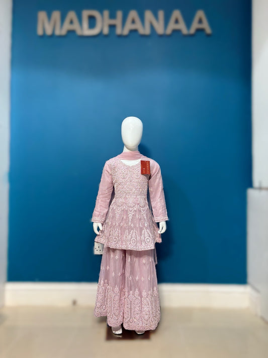 DEVANGI IN BLUSH PINK 3-9YRS KME000C4